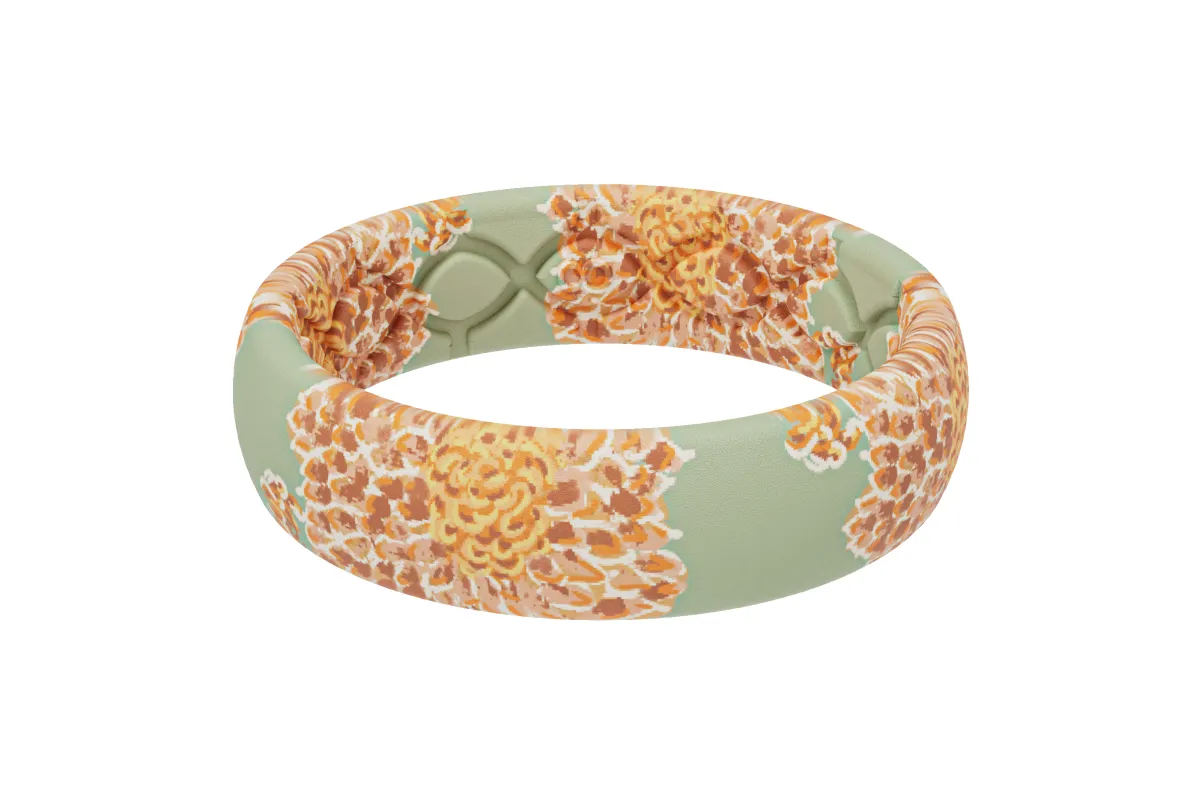November Mums Thin Ring made by Groove Life