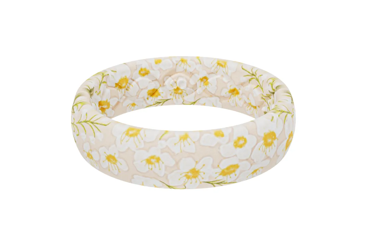 May Hawthorne + Lily of the Valley Thin Ring made by Groove Life