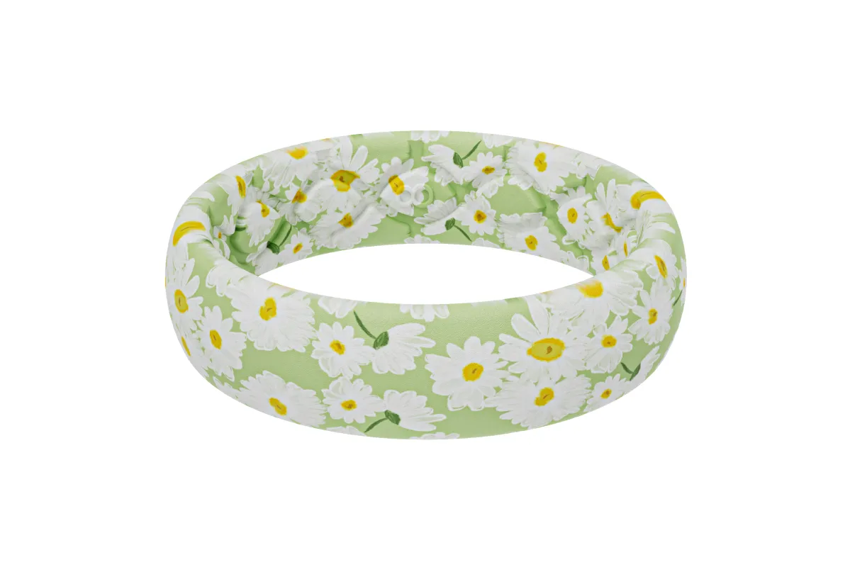 April Daisies Thin Ring made by Groove Life