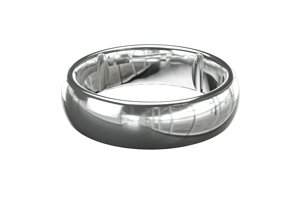 Groove Ring® Tungsten 6mm - Platinum made by Groove Life