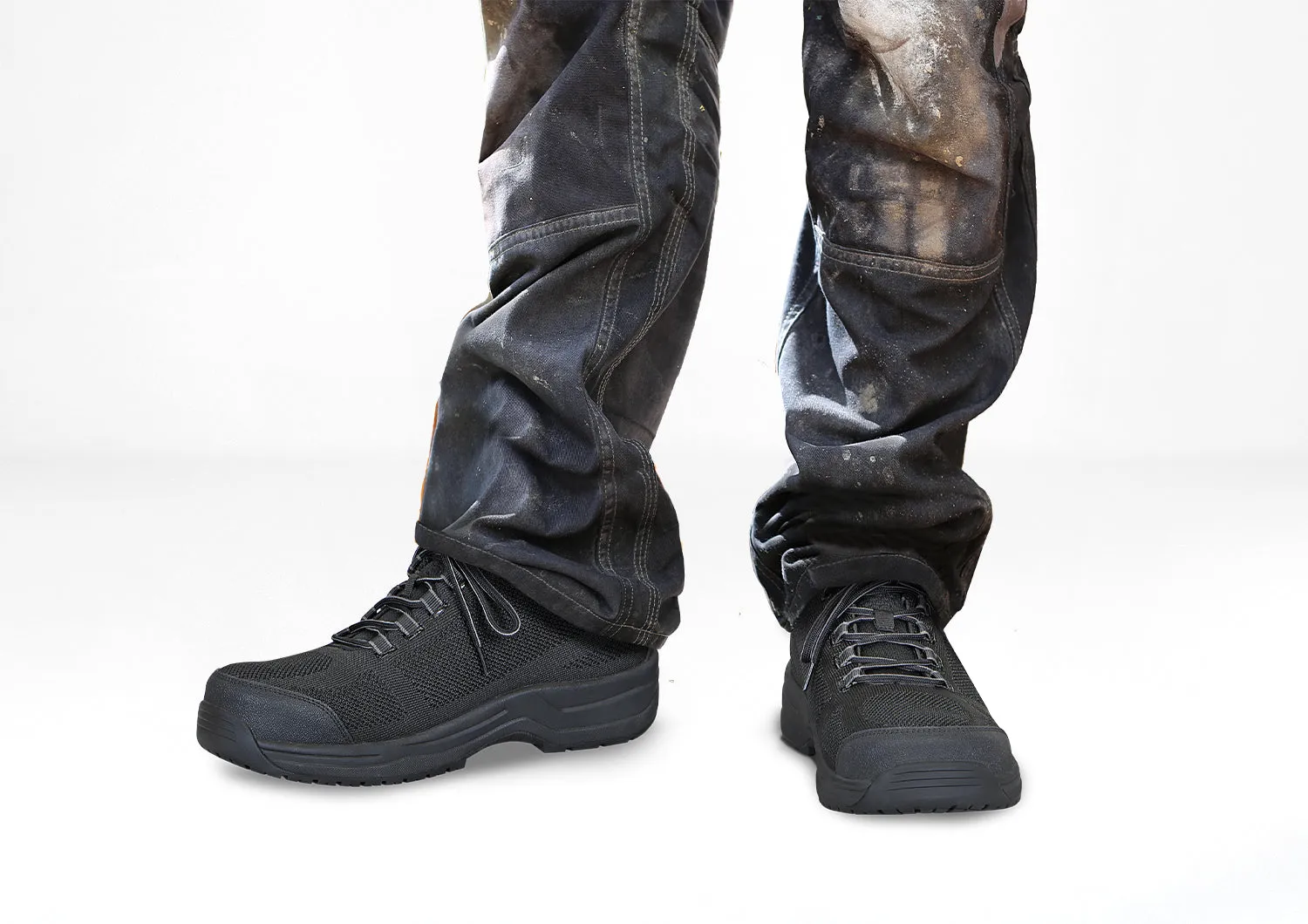 Cobalt Work Shoes - Black sold by Orthofeet product image thumbnail 2