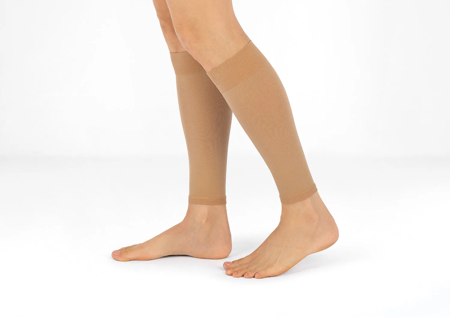 Compression Calf Sleeves Standard 15-20 mmHg - Tan sold by Orthofeet product image thumbnail 2