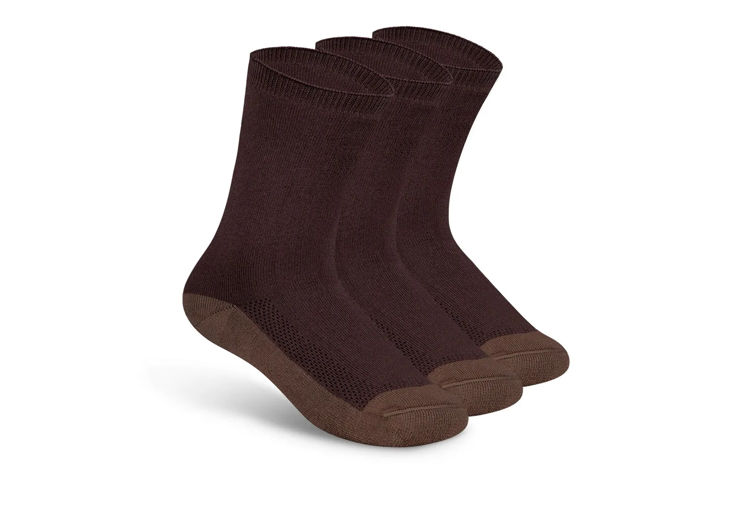 Extra Roomy Socks (Thick) - Dark Brown sold by Orthofeet