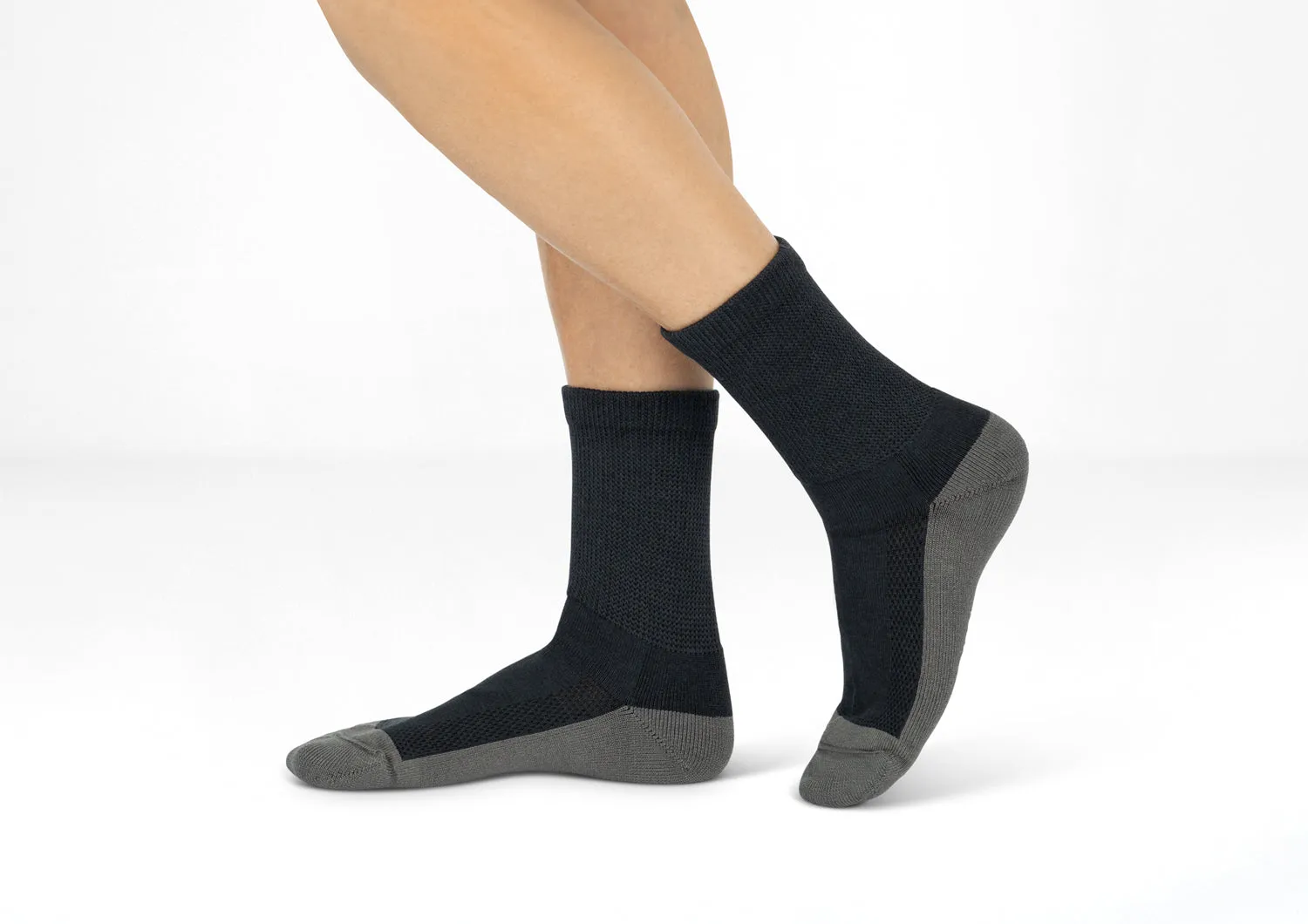 Padded Sole Socks - Charcoal sold by Orthofeet product image thumbnail 2