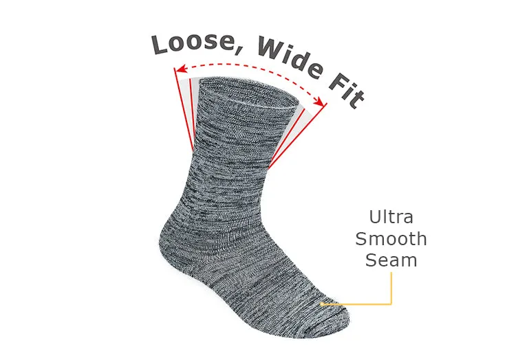 Casual/Dress Socks - Dark Gray sold by Orthofeet product image thumbnail 4