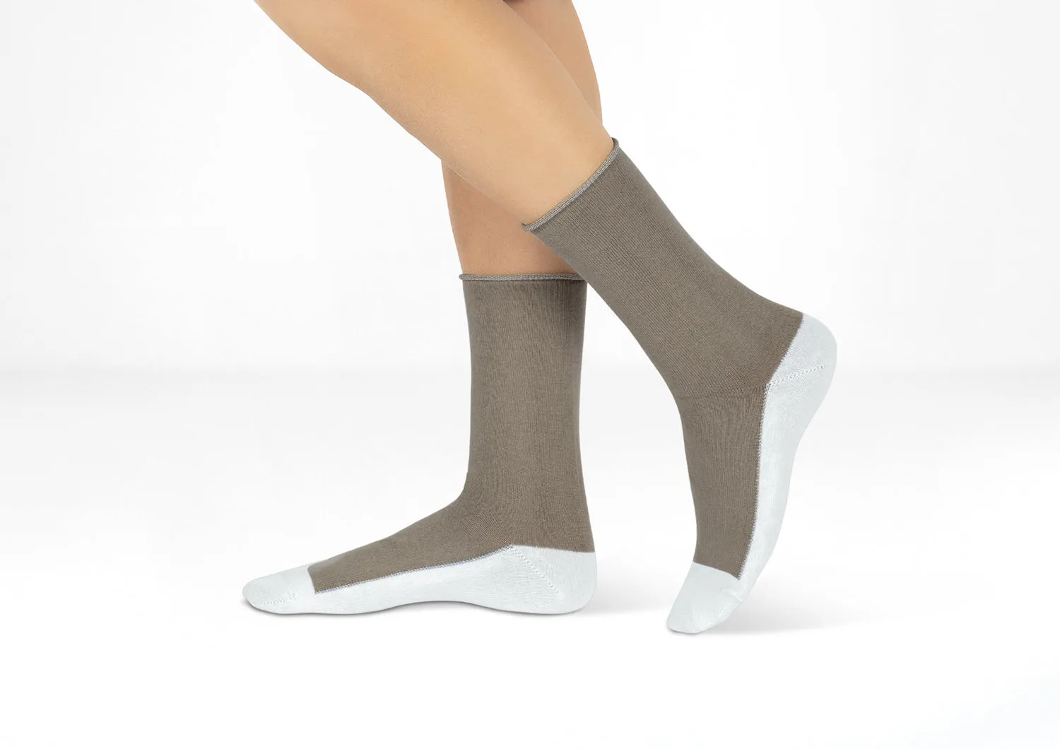 Casual/Dress Diabetic Socks - Brown sold by Orthofeet product image thumbnail 2
