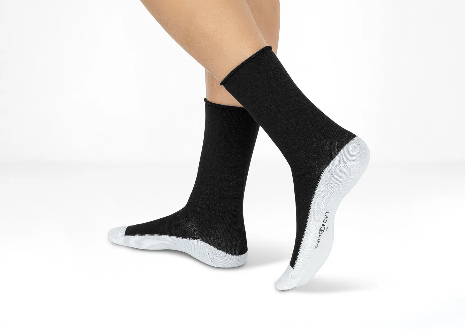 Casual/Dress Diabetic Socks - Black sold by Orthofeet product image thumbnail 2