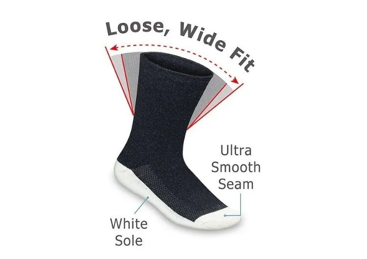 Casual/Dress Diabetic Socks - Black sold by Orthofeet product image thumbnail 4