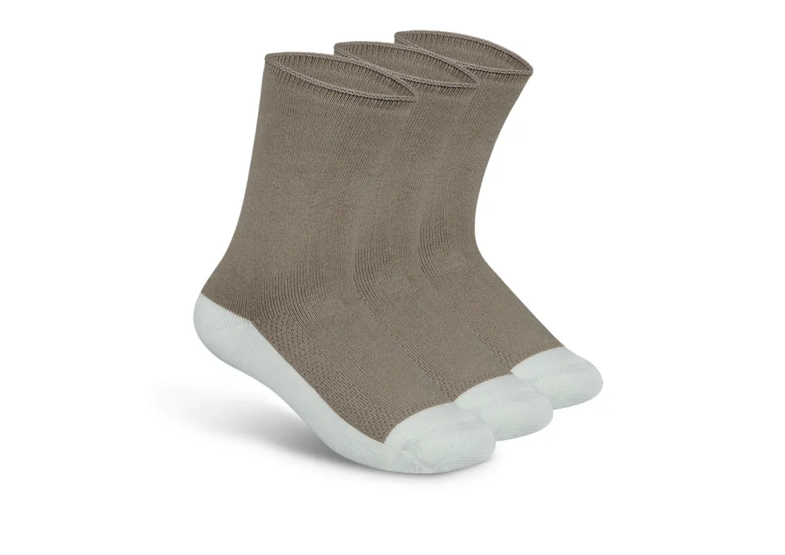 Extra Roomy Diabetic Socks (Thick) - Brown sold by Orthofeet