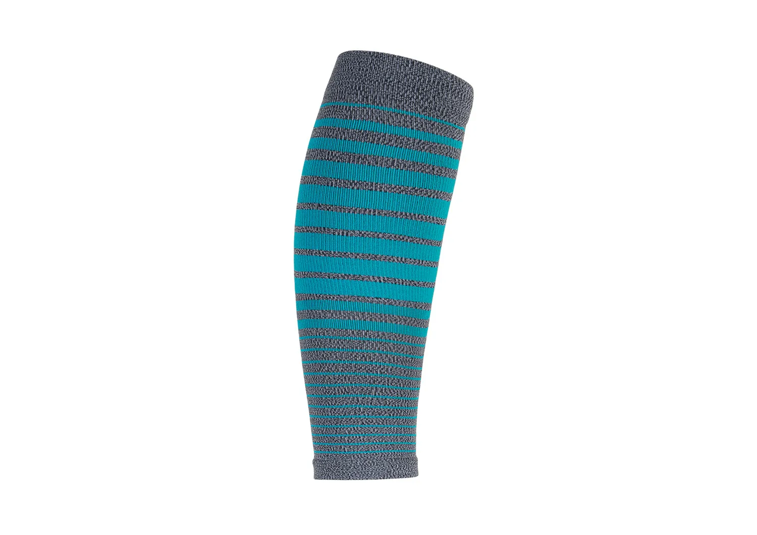 Compression Calf Sleeves Standard 15-20 mmHg - Gray/Teal Stripe sold by Orthofeet