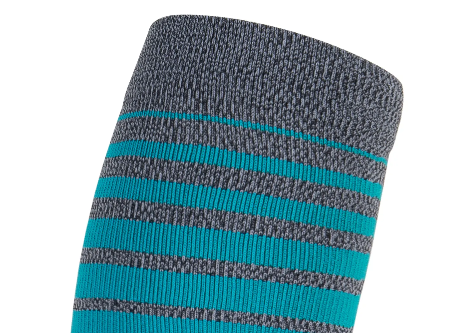 Compression Calf Sleeves Standard 15-20 mmHg - Gray/Teal Stripe sold by Orthofeet product image thumbnail 2