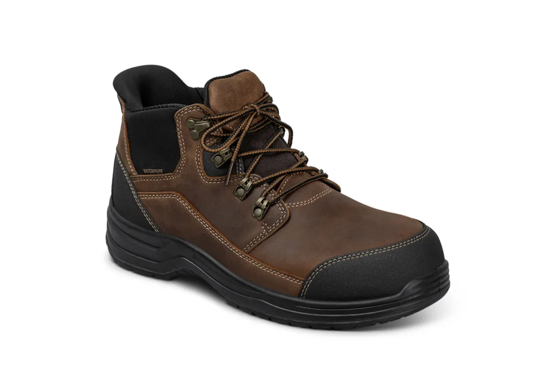 Graphite Hands-Free Work Boots - Brown sold by Orthofeet