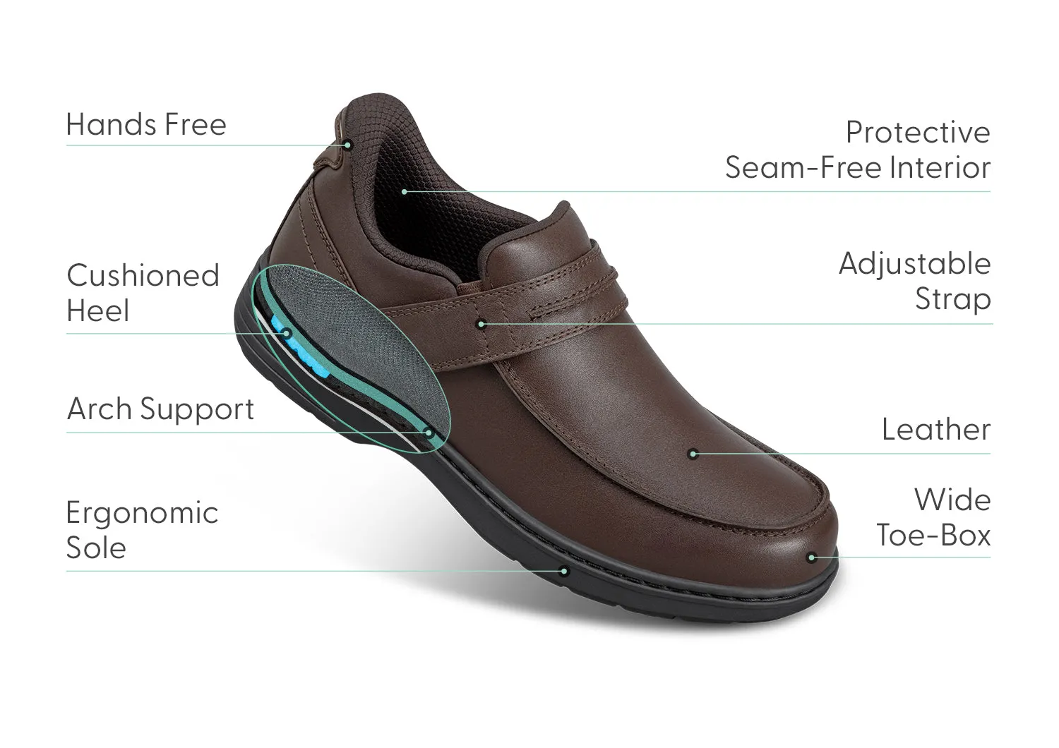 Xavier Hands-Free - Brown sold by Orthofeet product image thumbnail 5