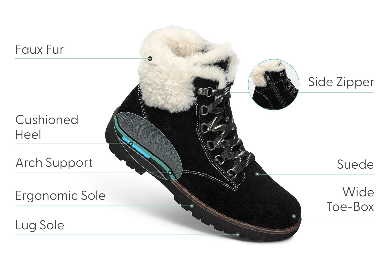 Stella - Black sold by Orthofeet product image thumbnail 5