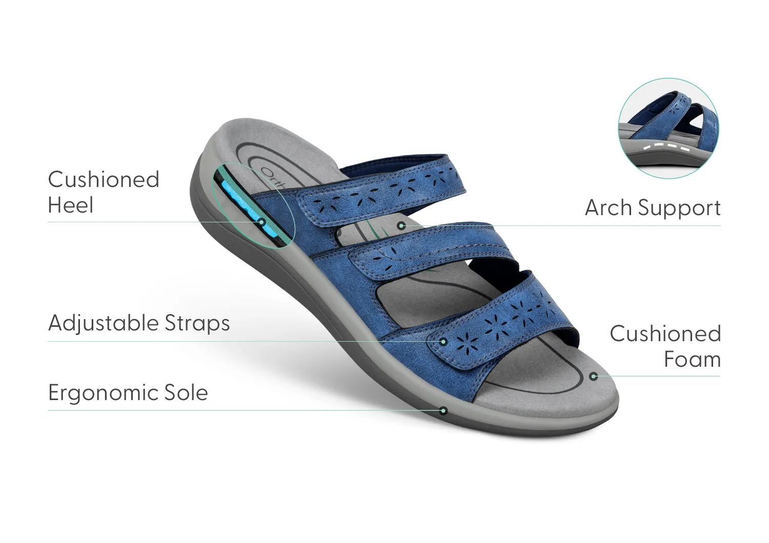 Sahara - Indigo Blue sold by Orthofeet product image thumbnail 4