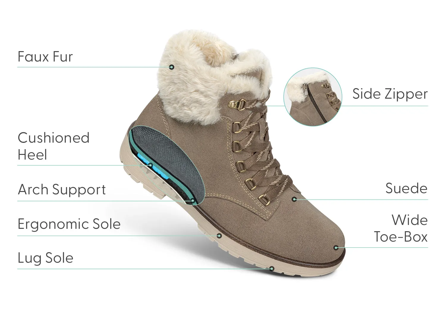 Stella - Taupe sold by Orthofeet product image thumbnail 5