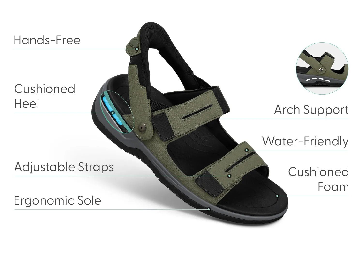 Neptune Hands-Free - Olive sold by Orthofeet product image thumbnail 5