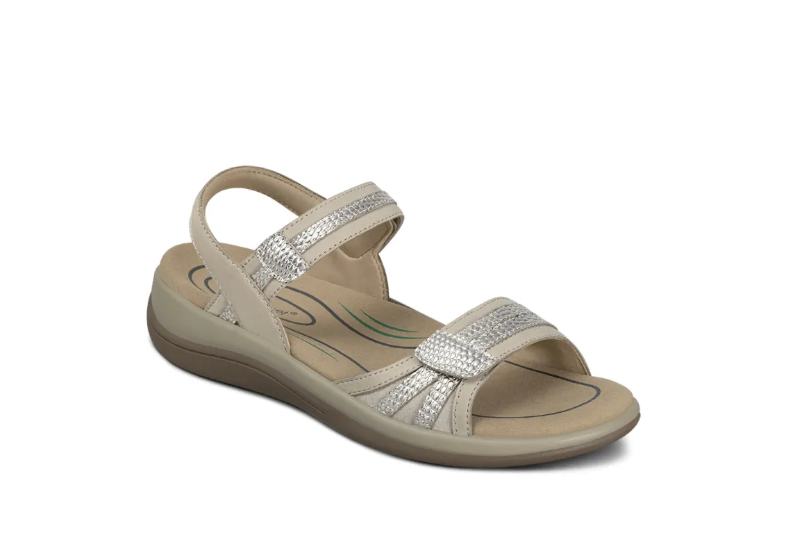 Paloma - Taupe Metallic sold by Orthofeet