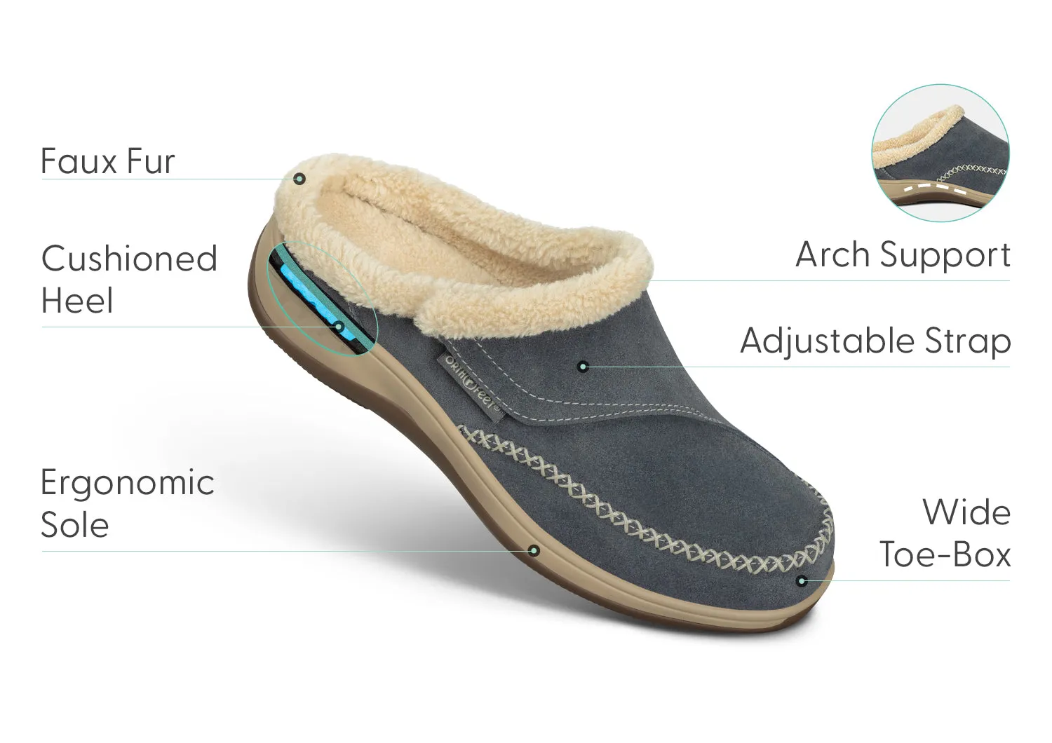 Charlotte - Gray sold by Orthofeet product image thumbnail 4