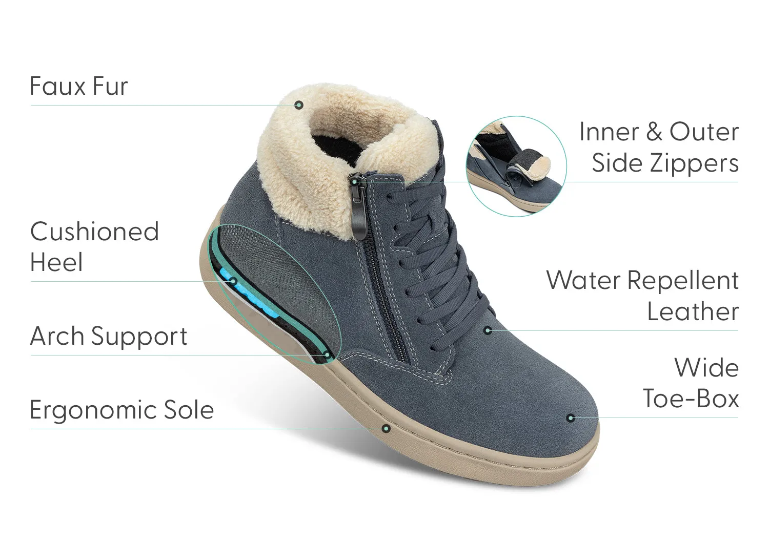 Elin - Slate Gray sold by Orthofeet product image thumbnail 3