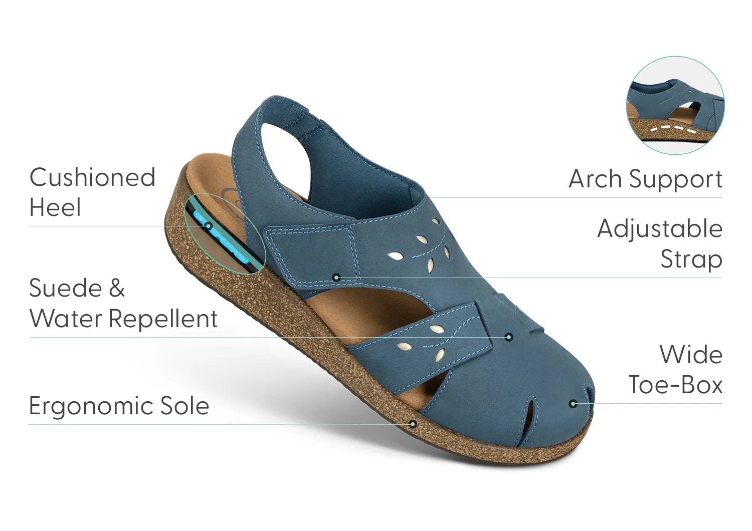 Celeste - Steel Blue sold by Orthofeet product image thumbnail 3