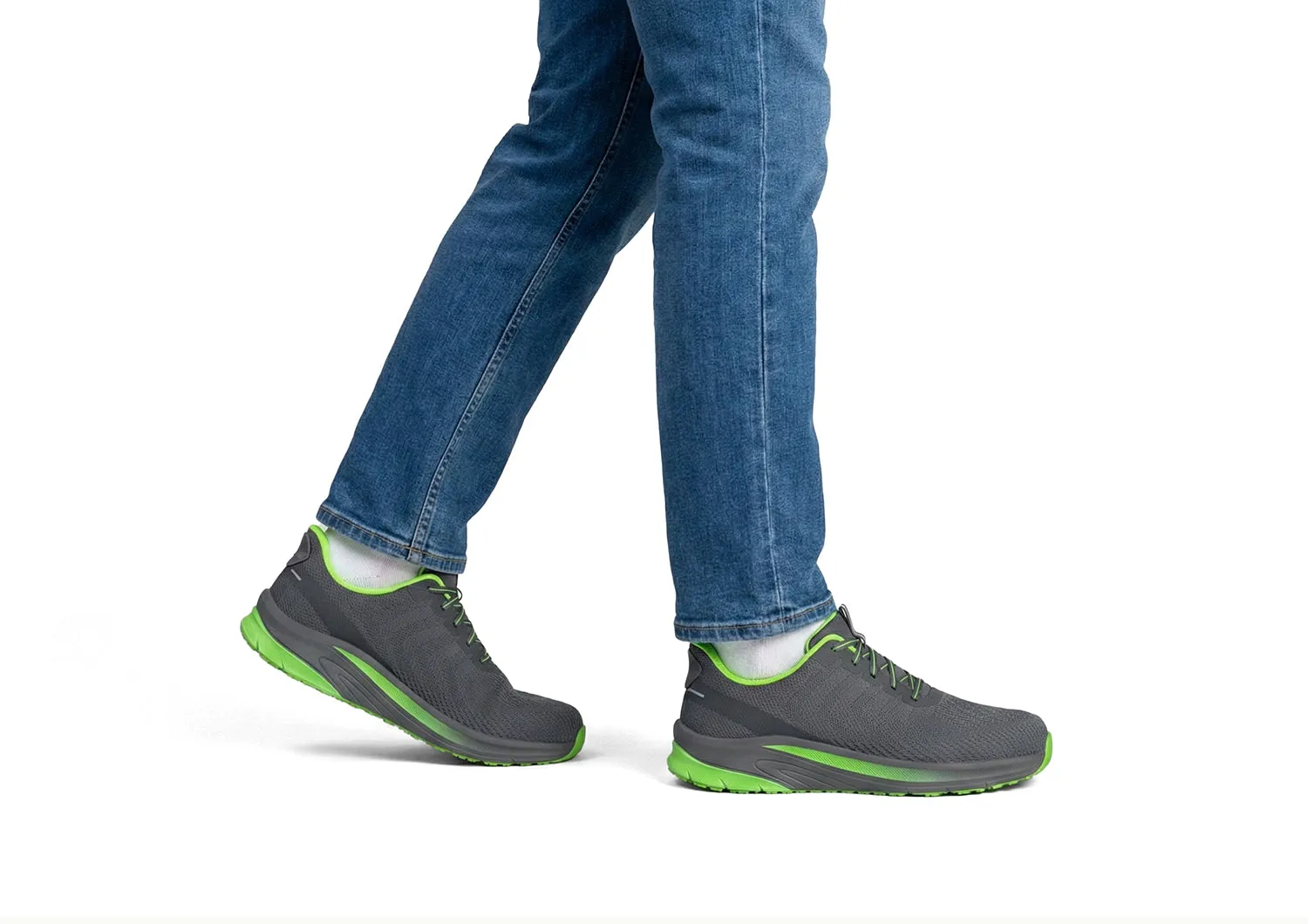 Tilos Hands-Free - Dark Gray/Lime sold by Orthofeet product image thumbnail 2