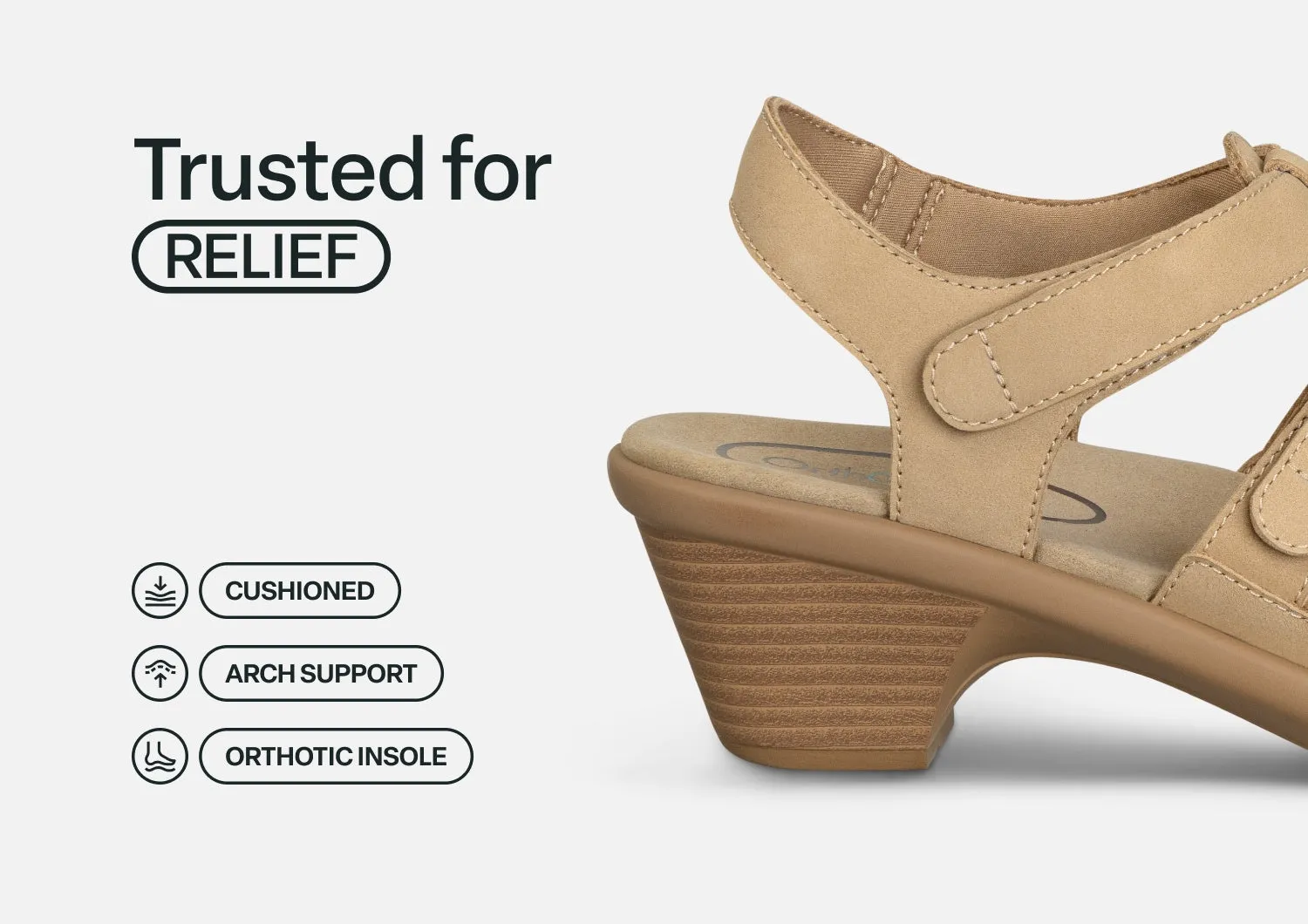 Tessa - Taupe sold by Orthofeet product image thumbnail 3
