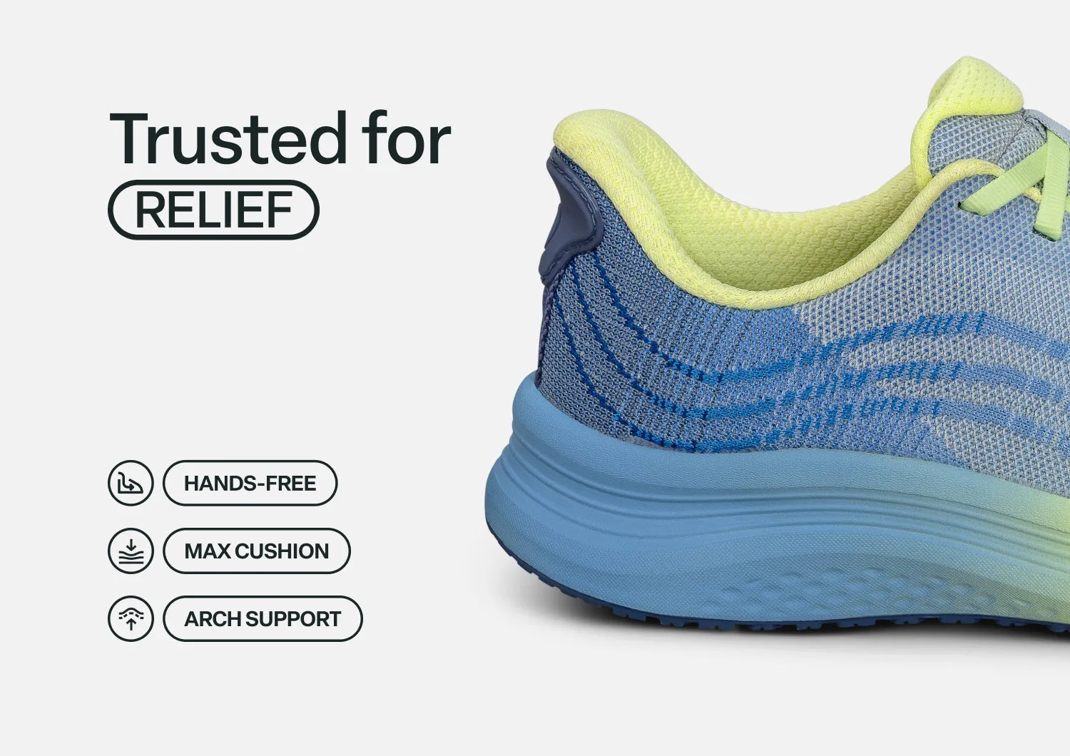 Nira Hands-Free - Blue/Yellow sold by Orthofeet product image thumbnail 4