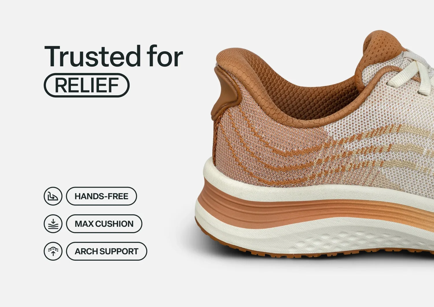 Nira Hands-Free - Copper/Gold Wave sold by Orthofeet product image thumbnail 4