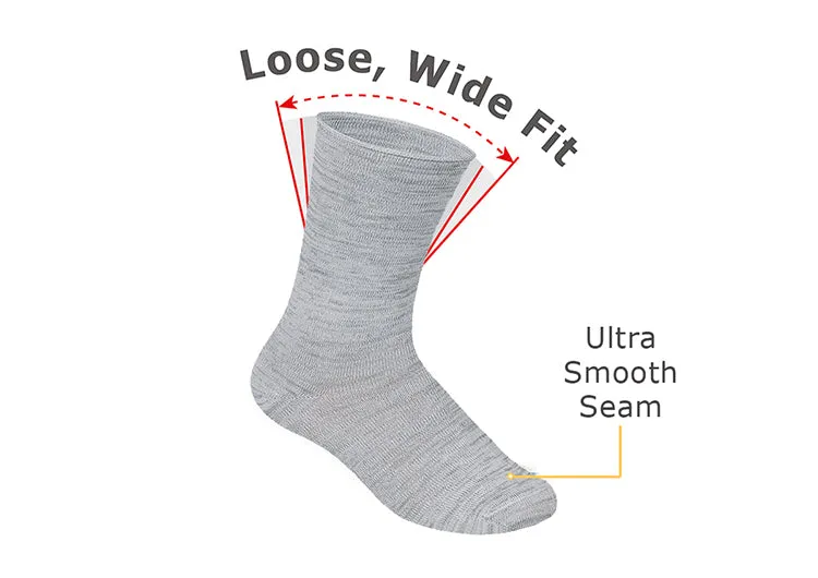 Casual/Dress Socks - Light Gray sold by Orthofeet product image thumbnail 3