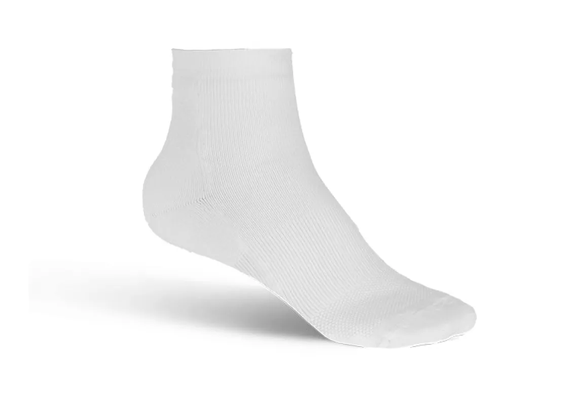 Compression Ankle Socks 15-20 mmHg - White sold by Orthofeet