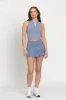 Dusty Blue Pleated Tennis Skirt sold by Gold Hinge