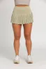 Pale Moss Pleated Tennis Skirt sold by Gold Hinge