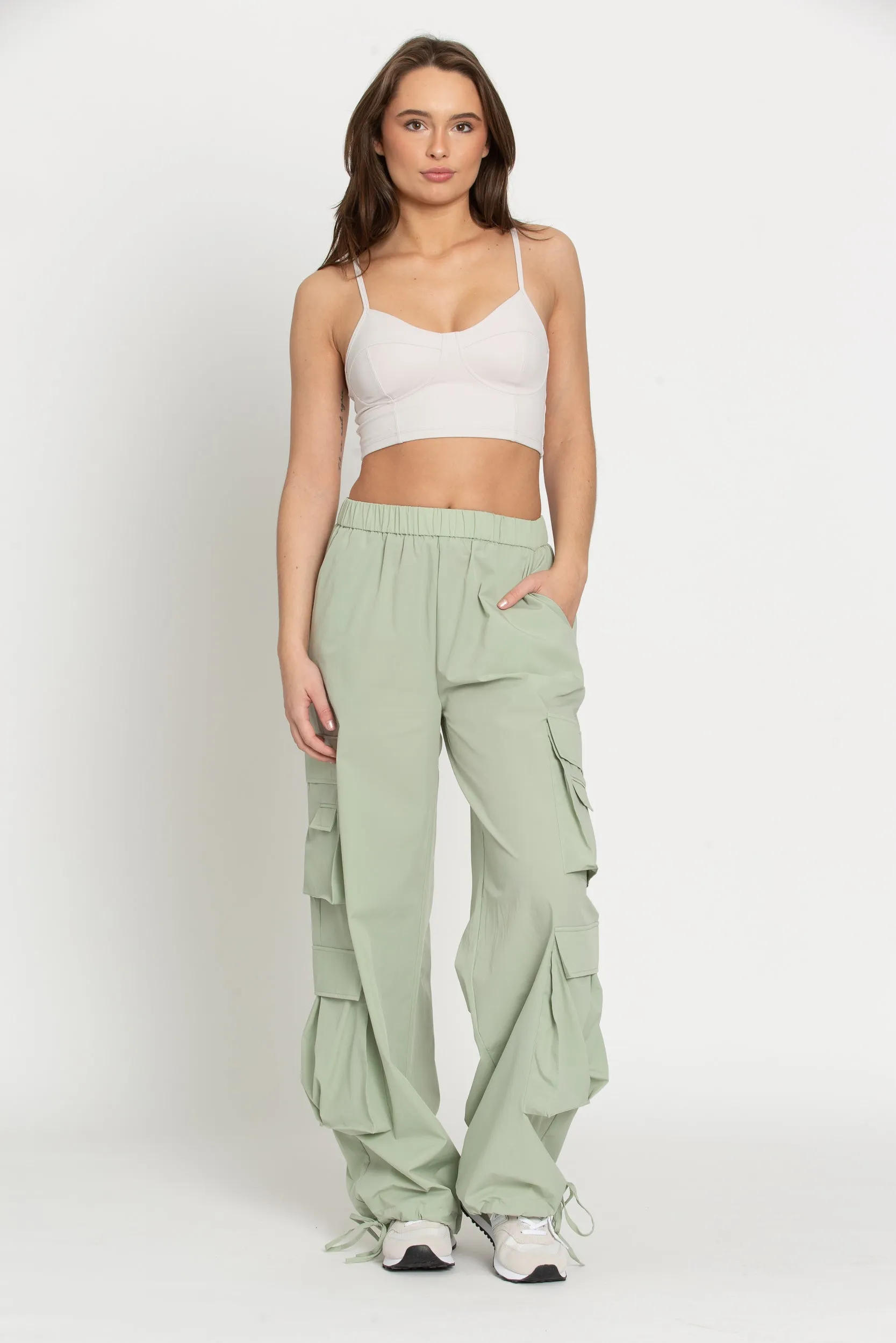 Pistachio Parachute Pants sold by Gold Hinge product image thumbnail 4