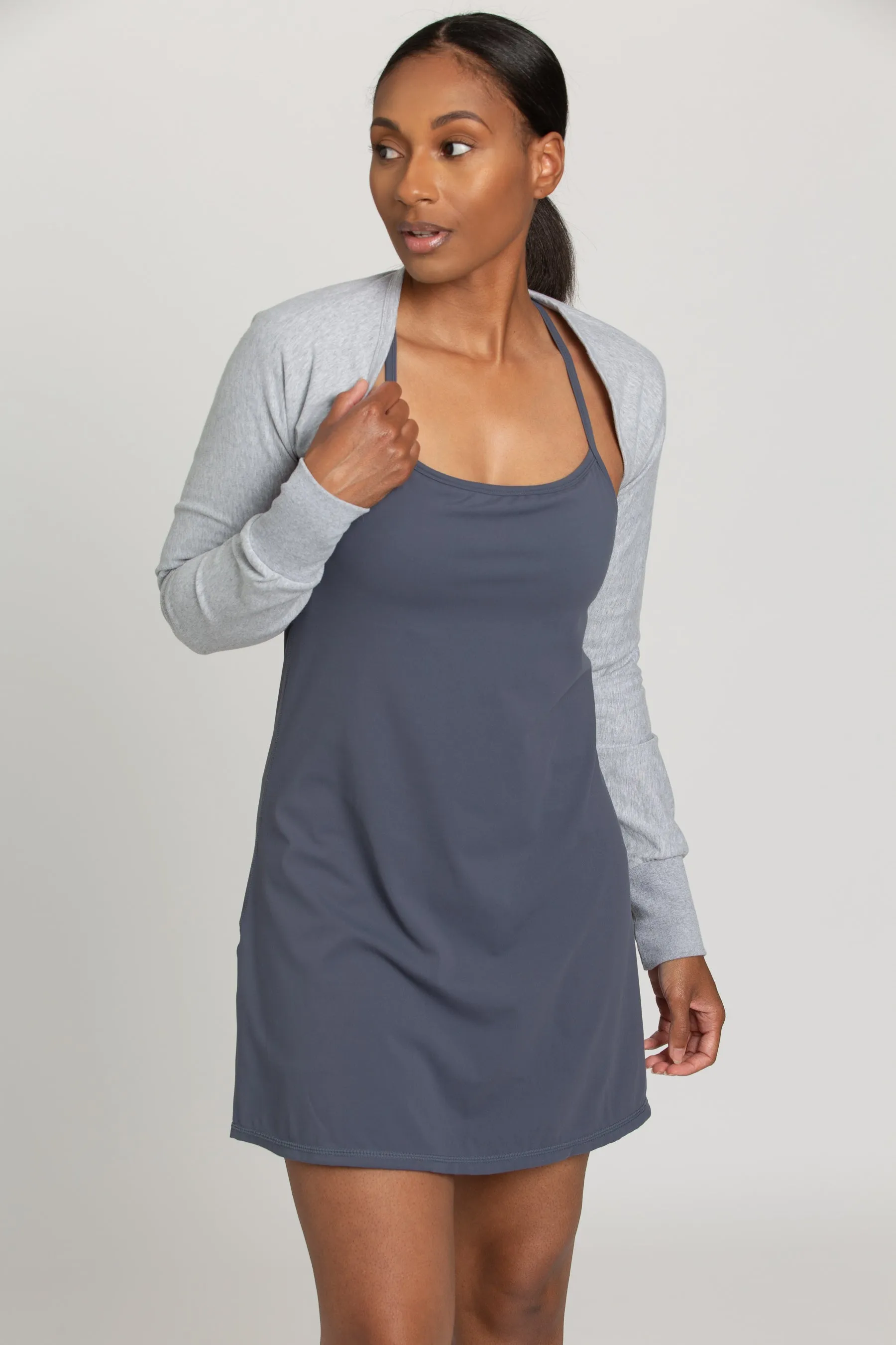 Heather Grey Daily Shrug sold by Gold Hinge product image thumbnail 2