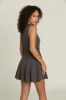 Army Green Pleated Lined Collar Tennis Dress sold by Gold Hinge