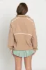 Beige Minimalistic Half-Zip Pullover sold by Gold Hinge
