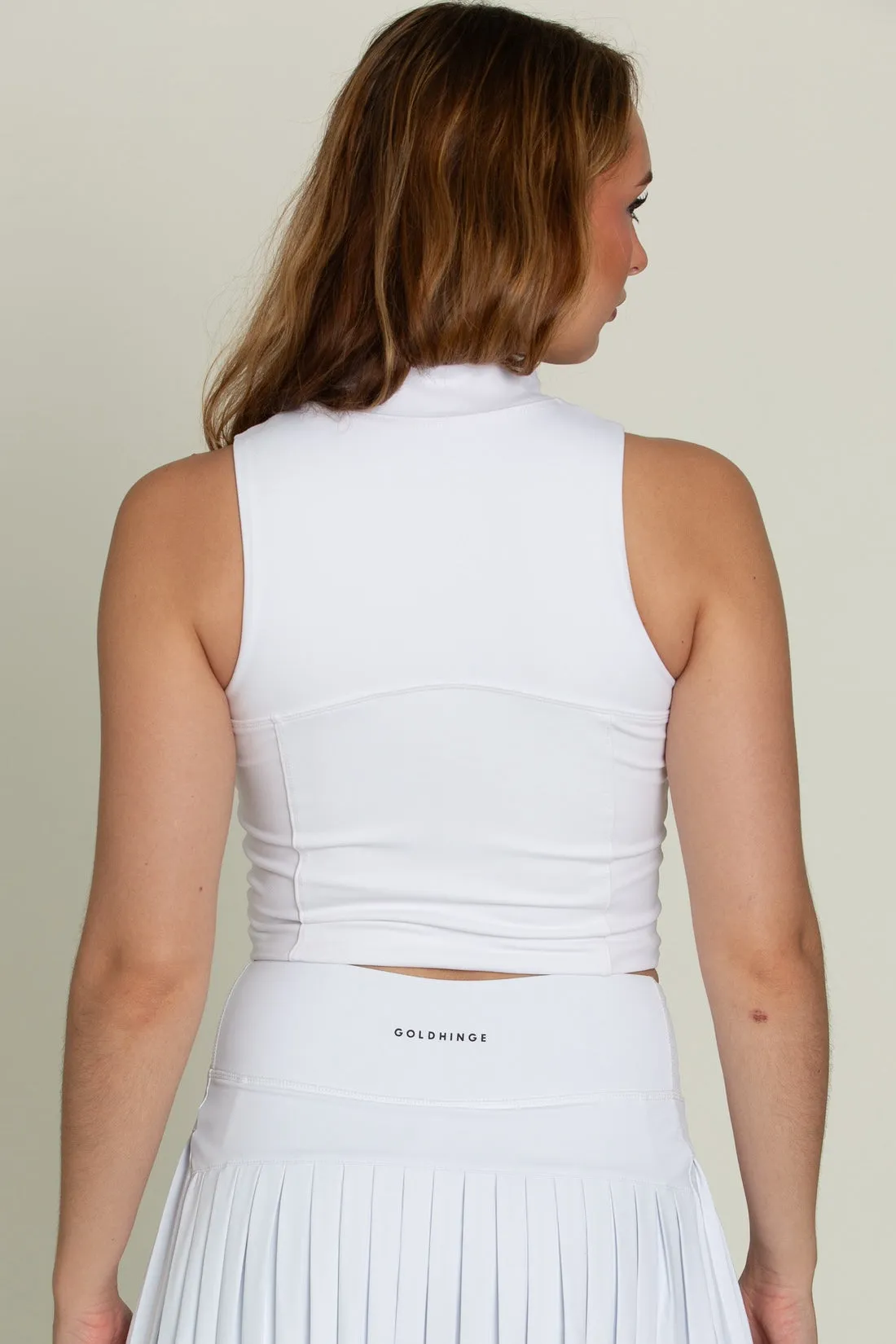 White Day to Night Quarter-Zip Top sold by Gold Hinge product image thumbnail 3
