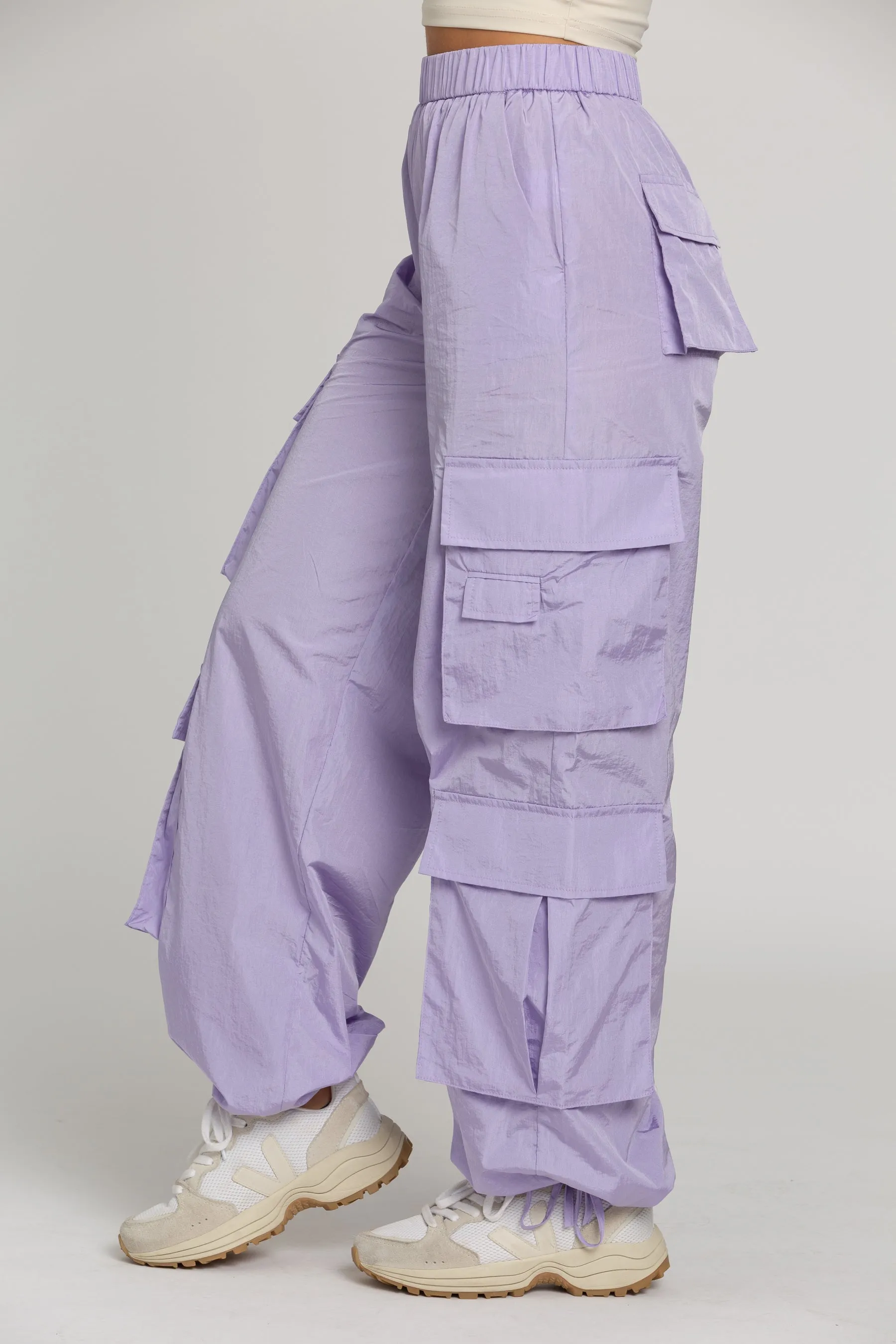 Shiny Purple Parachute Pants sold by Gold Hinge product image thumbnail 3