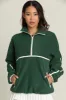 Forest Green Minimalistic Half-Zip Pullover sold by Gold Hinge