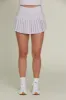 Pale Lavender Pleated Tennis Skirt sold by Gold Hinge