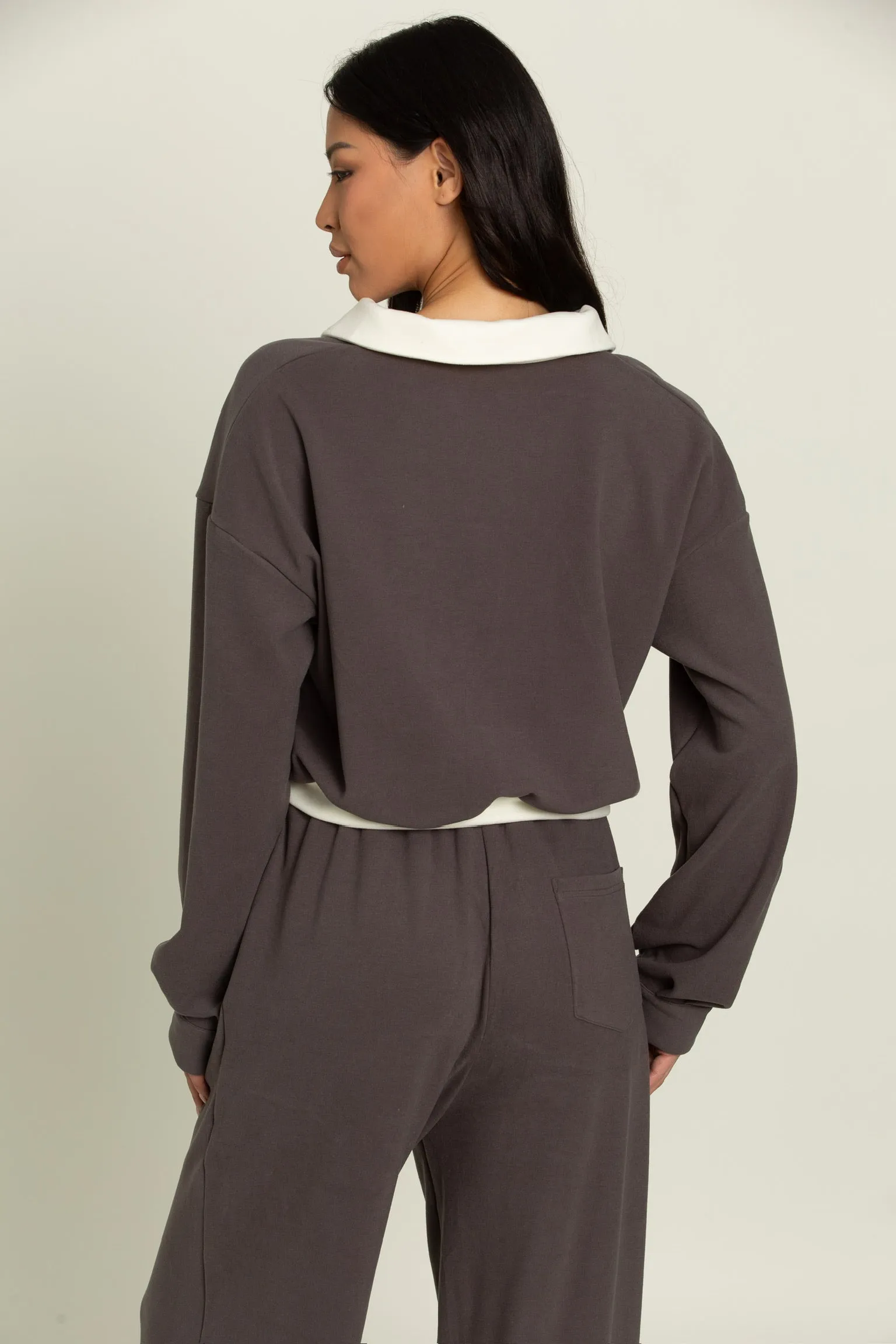 Charcoal Pullover Top sold by Gold Hinge product image thumbnail 2