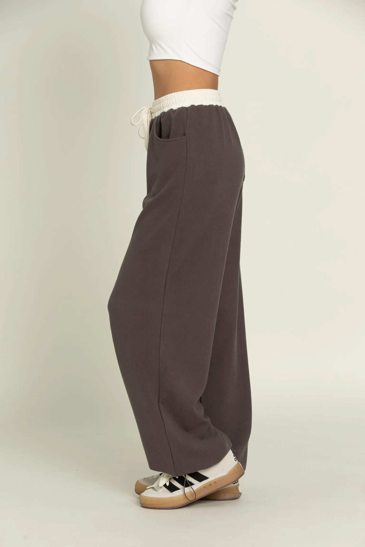 Charcoal Wide Leg Pants sold by Gold Hinge product image thumbnail 2