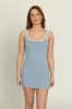 Cloud Blue Open Back Active Dress sold by Gold Hinge