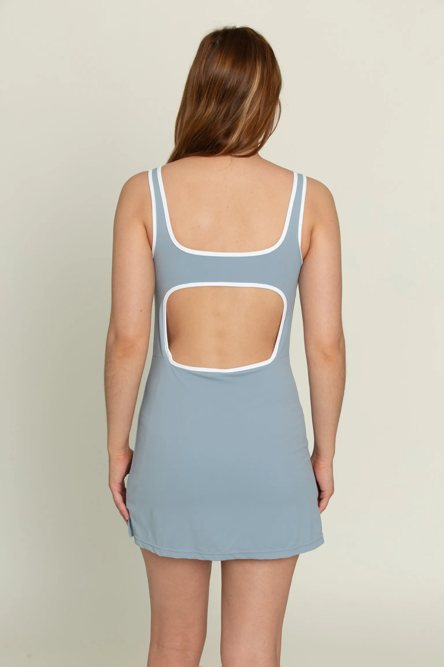 Cloud Blue Open Back Active Dress sold by Gold Hinge product image thumbnail 2
