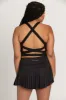 Blackout Criss Cross Back Yoga Tank sold by Gold Hinge