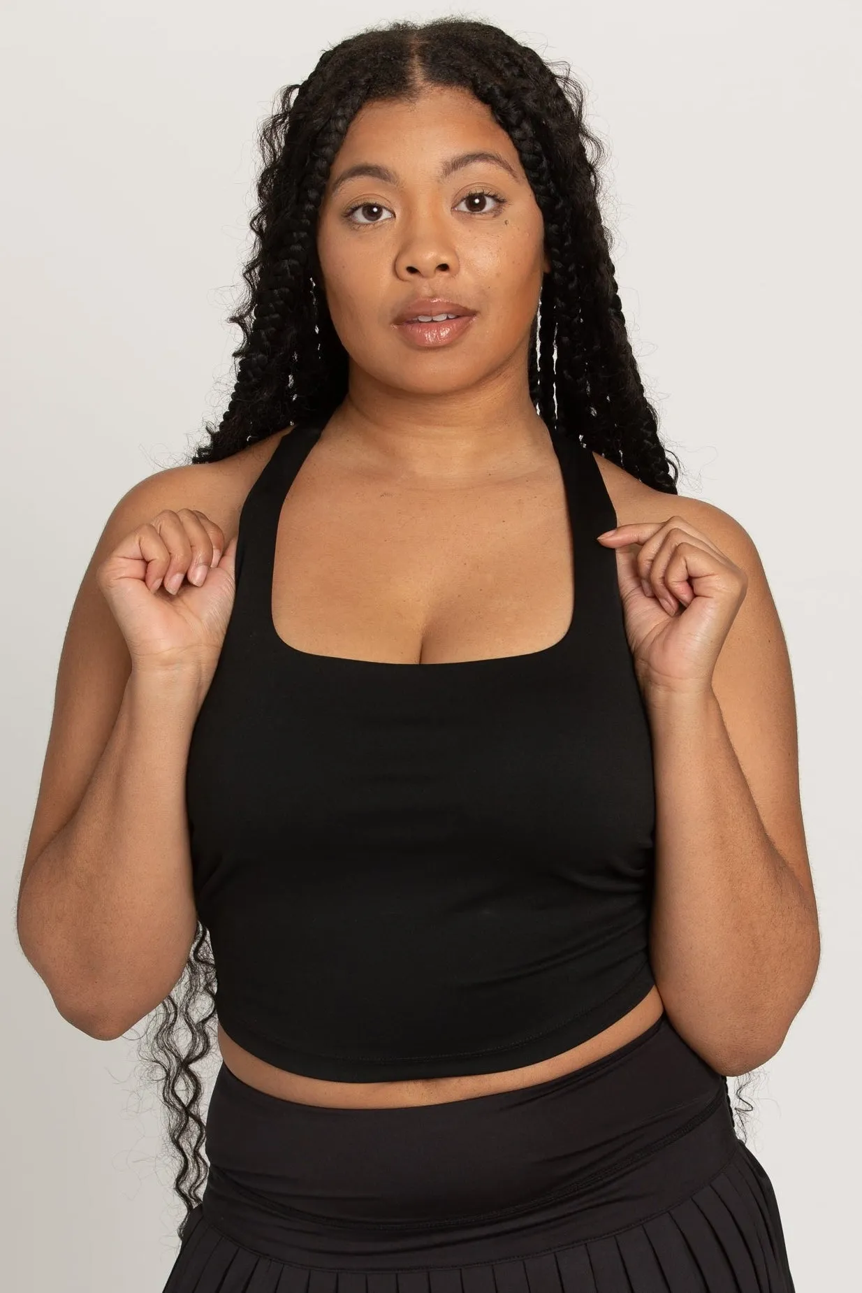 Blackout Criss Cross Back Yoga Tank sold by Gold Hinge