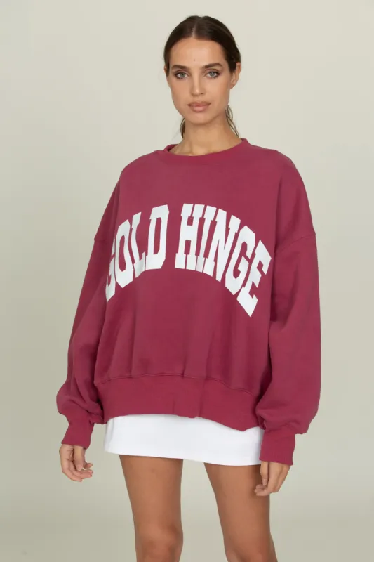 Pale Mulberry GH Wide Arm Sweatshirt sold by Gold Hinge