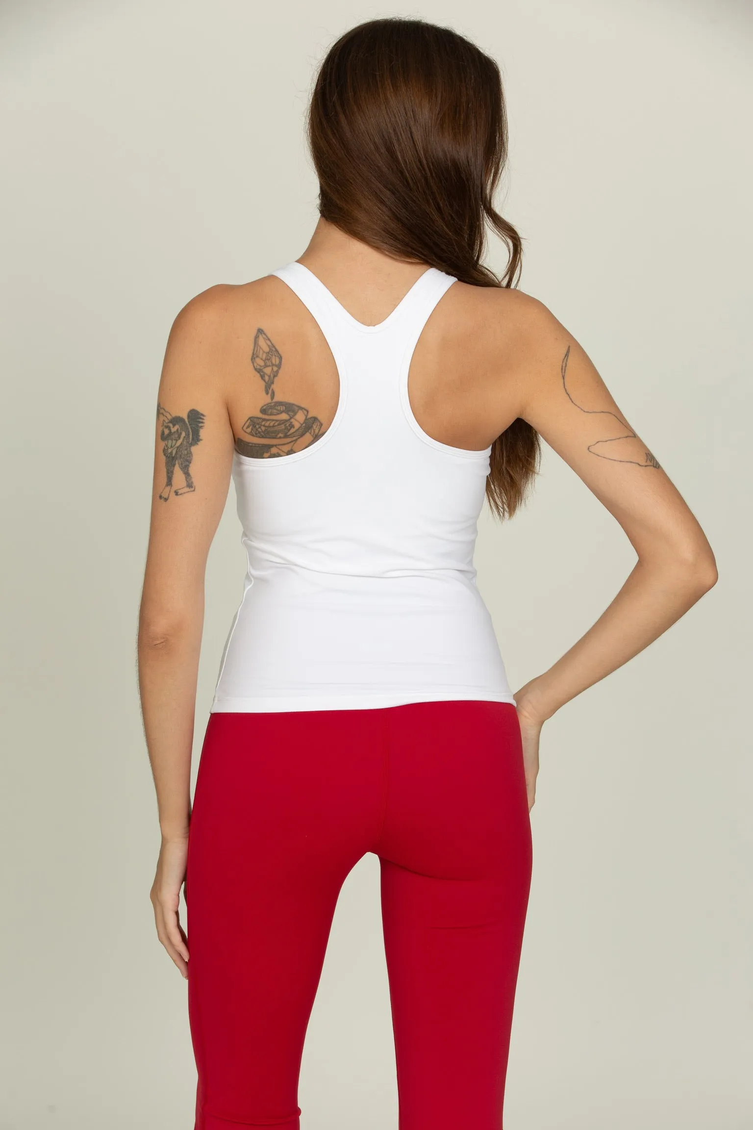 Ivory Essential Full Length Racerback sold by Gold Hinge product image thumbnail 3
