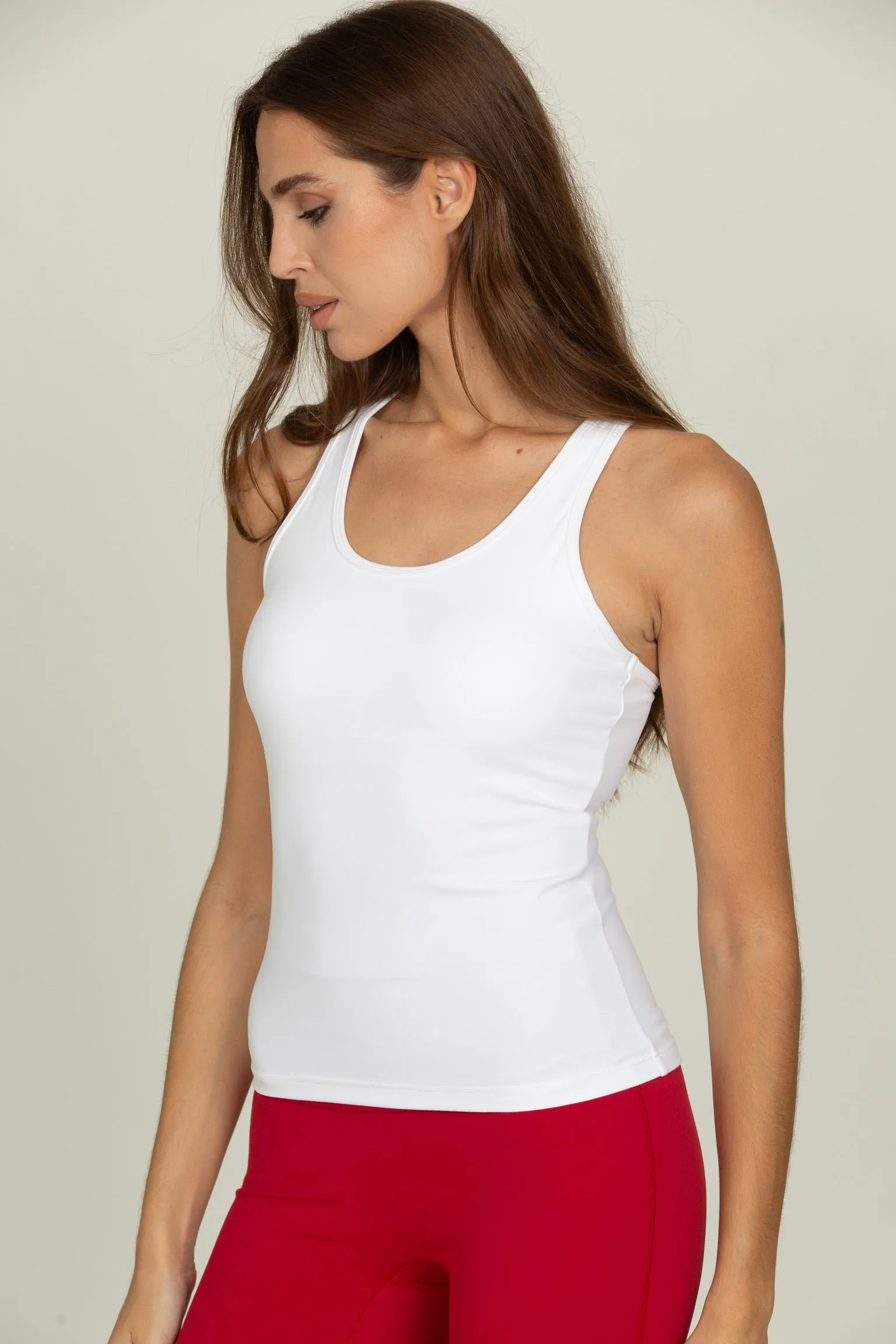 Ivory Essential Full Length Racerback sold by Gold Hinge product image thumbnail 2